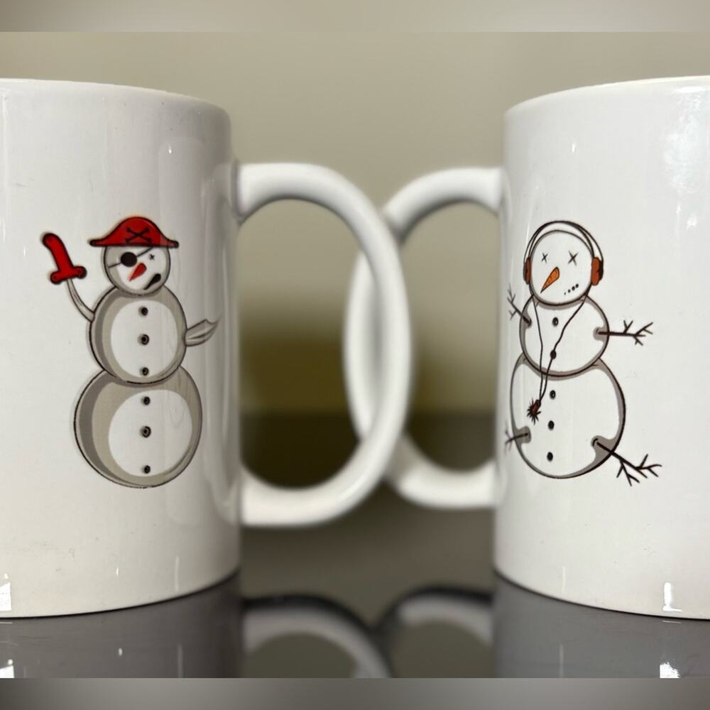 ☕️❄️ Snowman Holiday Mugs – Cute Winter Cartoon Design ❄️☕️